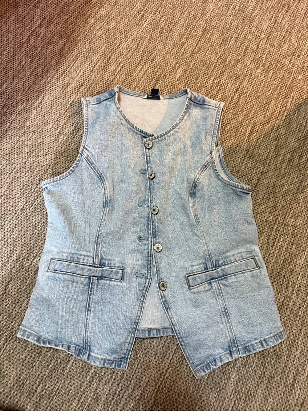 Light Wash Denim Vest